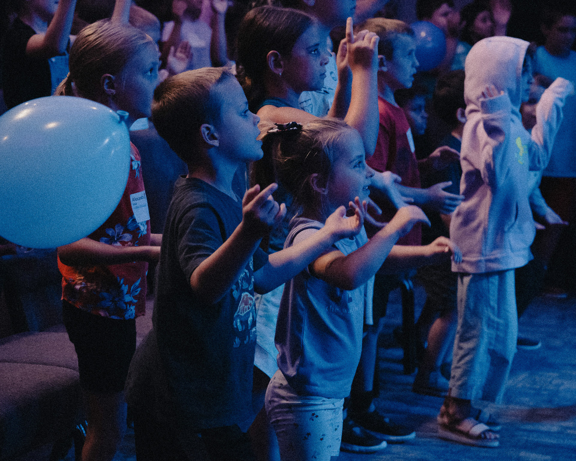 Little girl and mom on stage in the Pioneer Valley