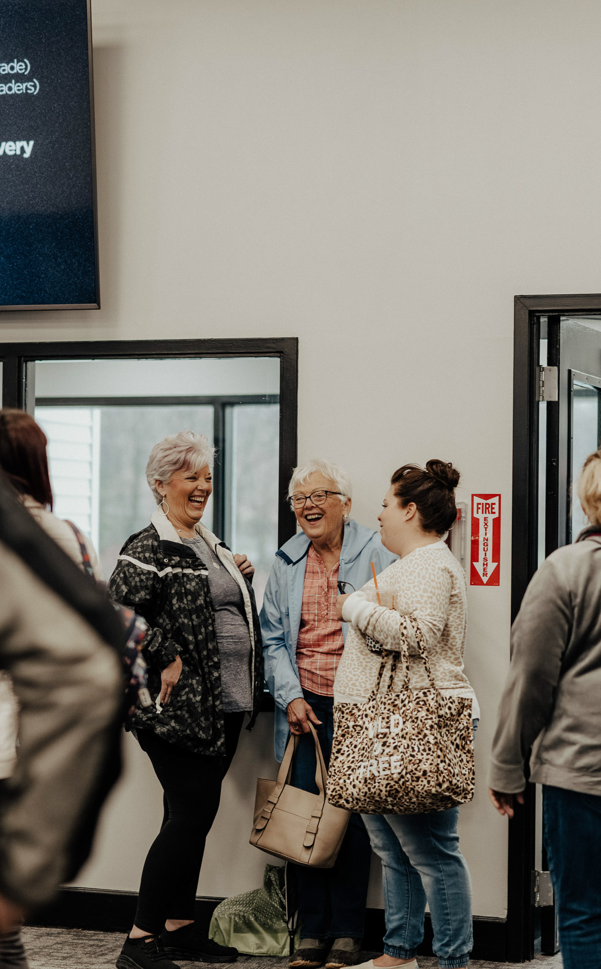 Groups of woman talking in the Pioneer Valley