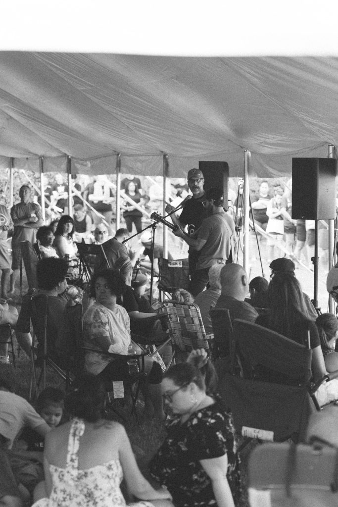 Outside tent event at Church of the Valley in Chicopee, Pioneer Valley MA
