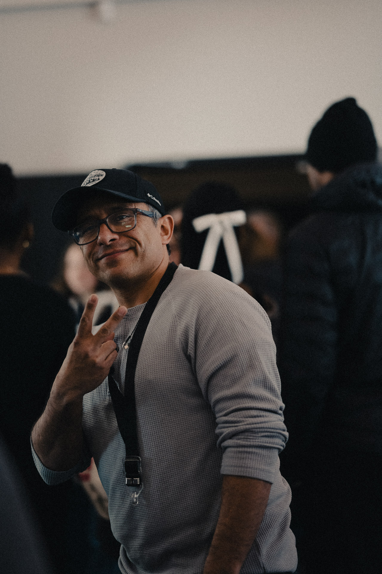 Man talking and drinking coffee at Church of the Valley in Chicopee, Pioneer Valley MA