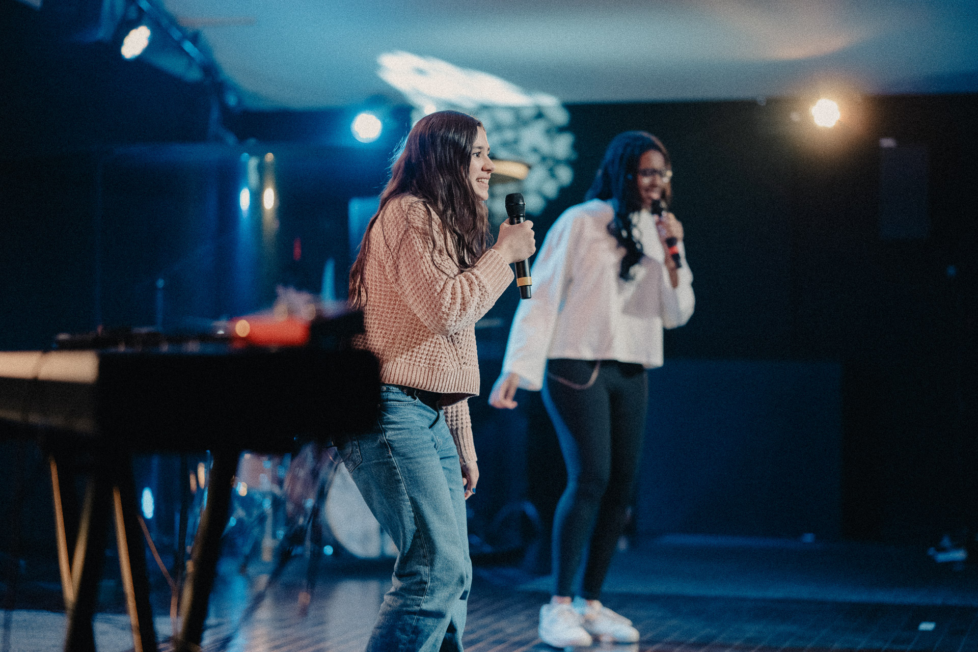 Group Posing for a Photo at Church of the Valley in Chicopee, Pioneer Valley MA